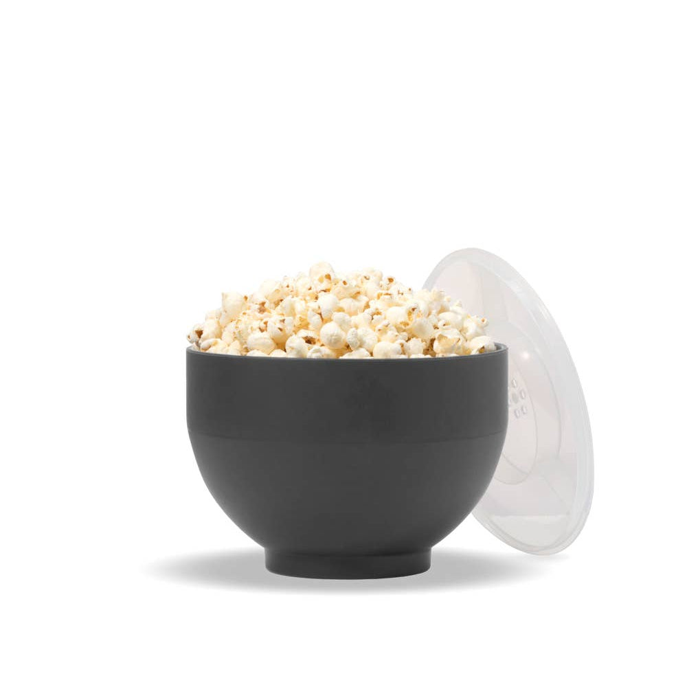 W&P Popcorn Popper—an eco-friendly, collapsible silicone bowl that makes 9 cups of fresh popcorn in just minutes. Features a built-in measuring lid for easy portioning and is microwave and dishwasher safe. Perfect for mess-free, waste-free snacking with your favorite seasonings and toppings