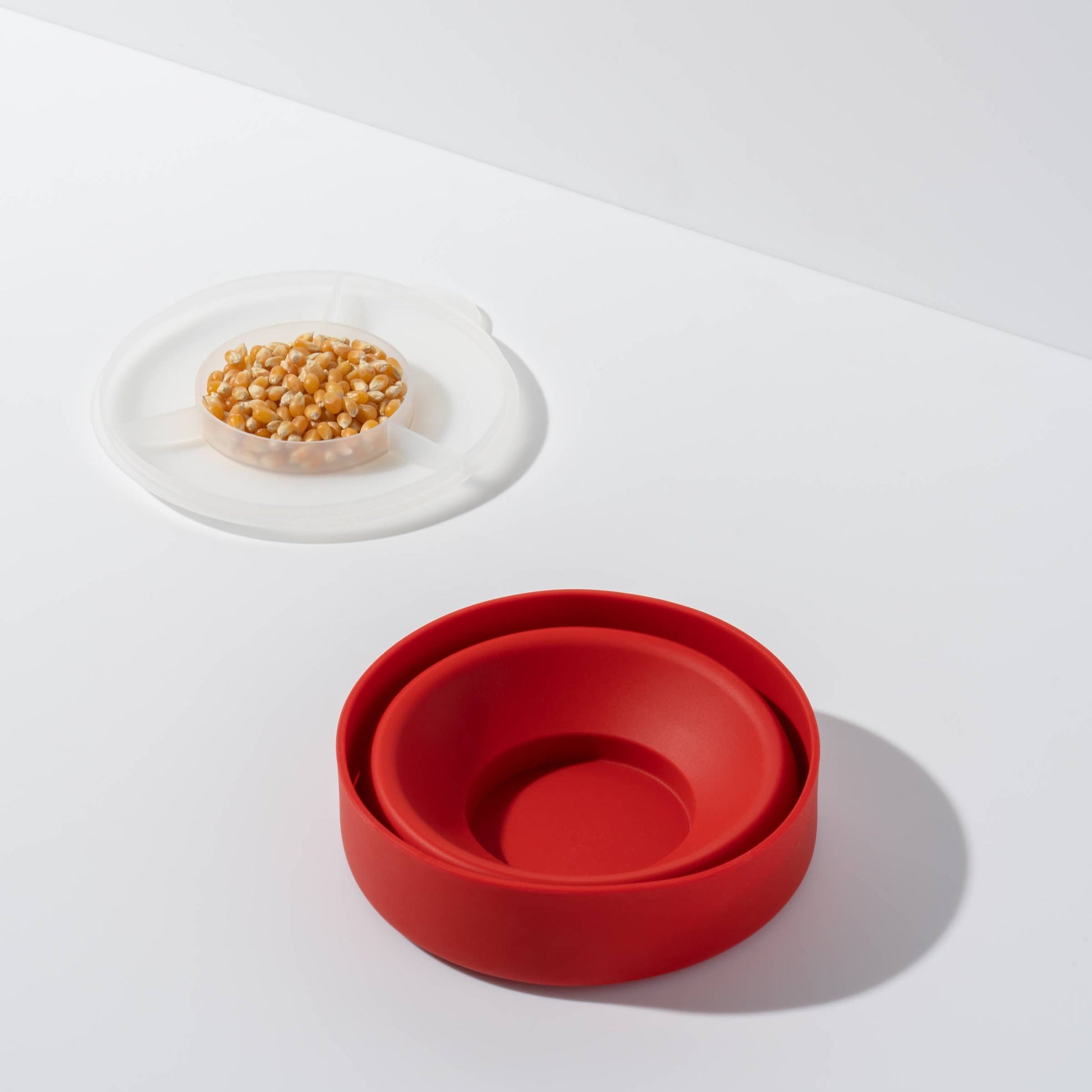 W&P Popcorn Popper—an eco-friendly, collapsible silicone bowl that makes 9 cups of fresh popcorn in just minutes. Features a built-in measuring lid for easy portioning and is microwave and dishwasher safe. Perfect for mess-free, waste-free snacking with your favorite seasonings and toppings