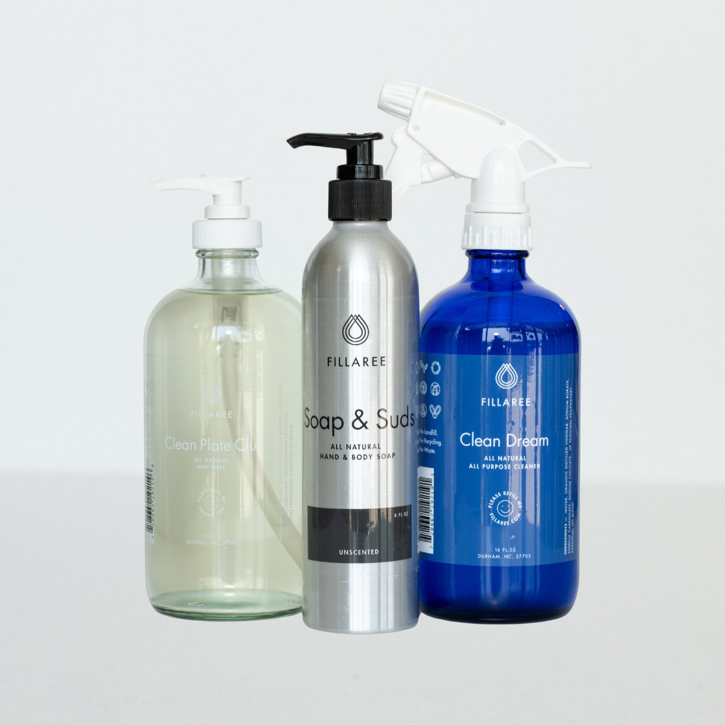Fillaree Refillable Trio – Clean Home, Happy Planet