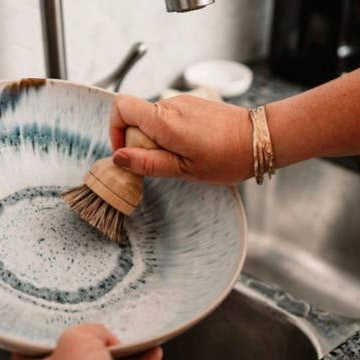 Zefiro Bamboo Pot Scrubber with Replaceable Head