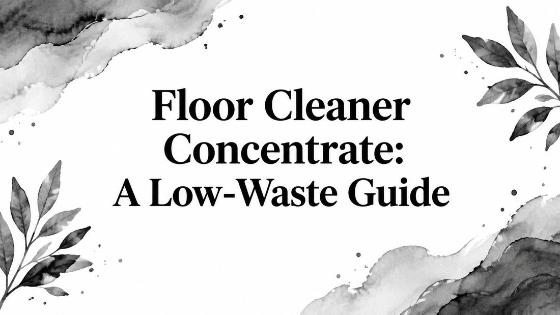 Floor Cleaner Concentrate: A Low-Waste Guide