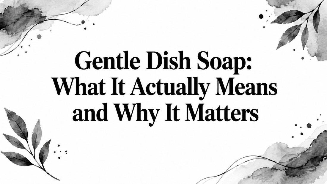 Gentle Dish Soap: What It Actually Means and Why It Matters