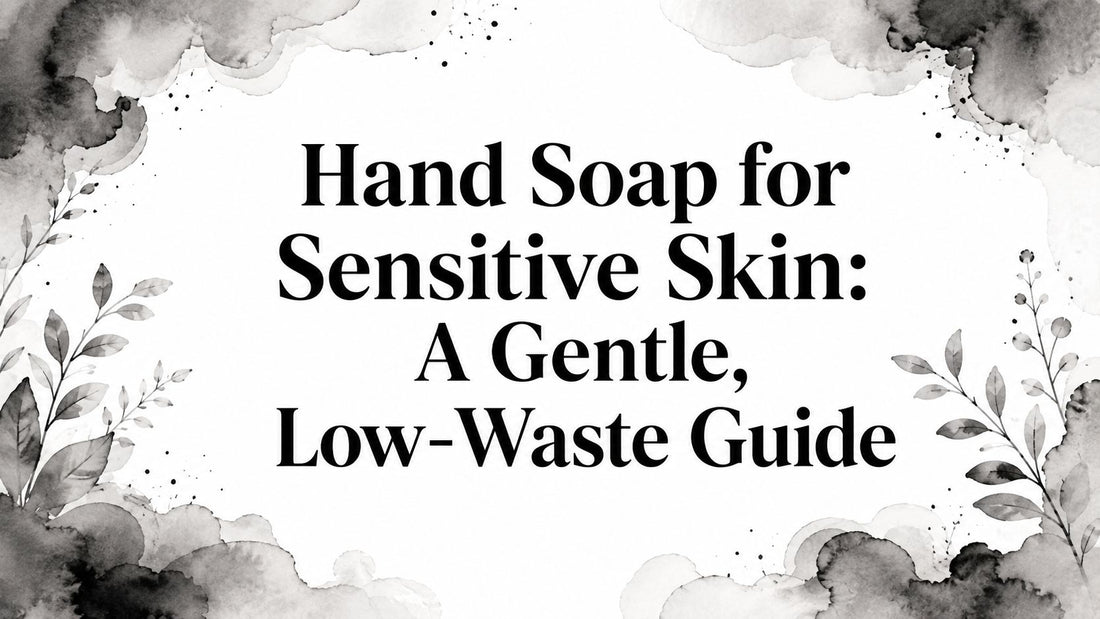 Hand Soap for Sensitive Skin: A Gentle, Low-Waste Guide