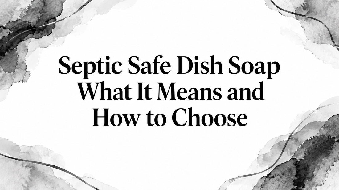 Septic Safe Dish Soap What It Means and How to Choose