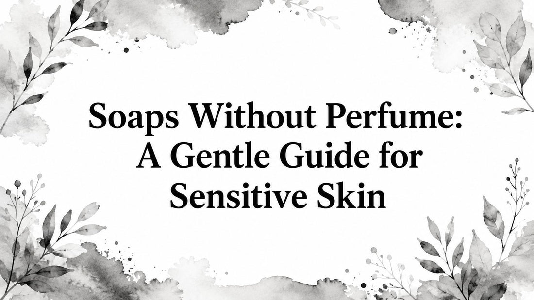 Soaps Without Perfume: A Gentle Guide for Sensitive Skin