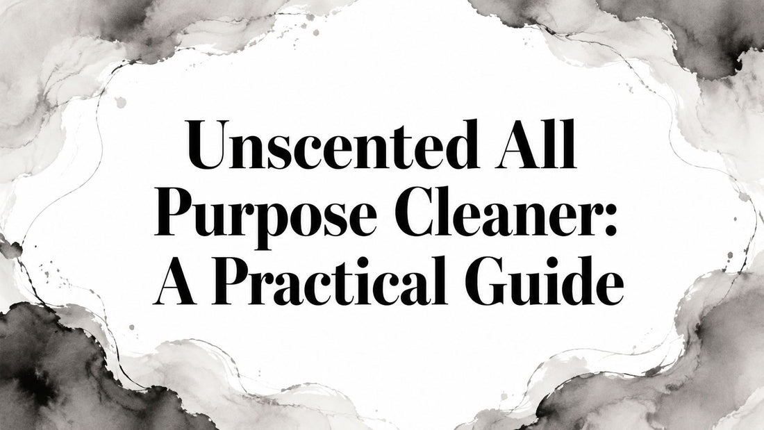 Unscented All Purpose Cleaner: A Practical Guide