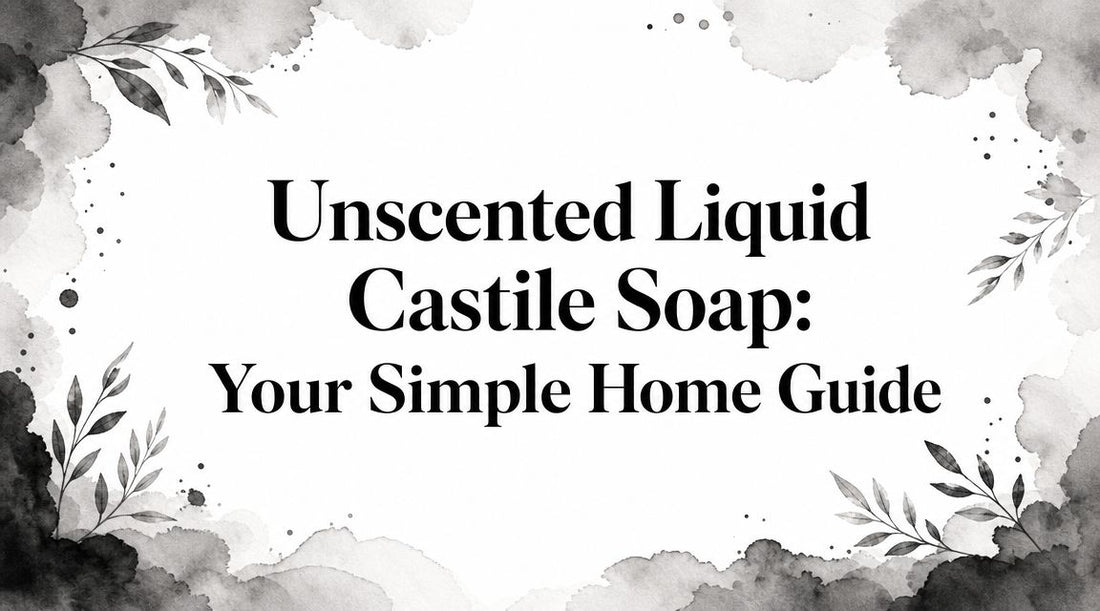 Unscented Liquid Castile Soap: Your Simple Home Guide