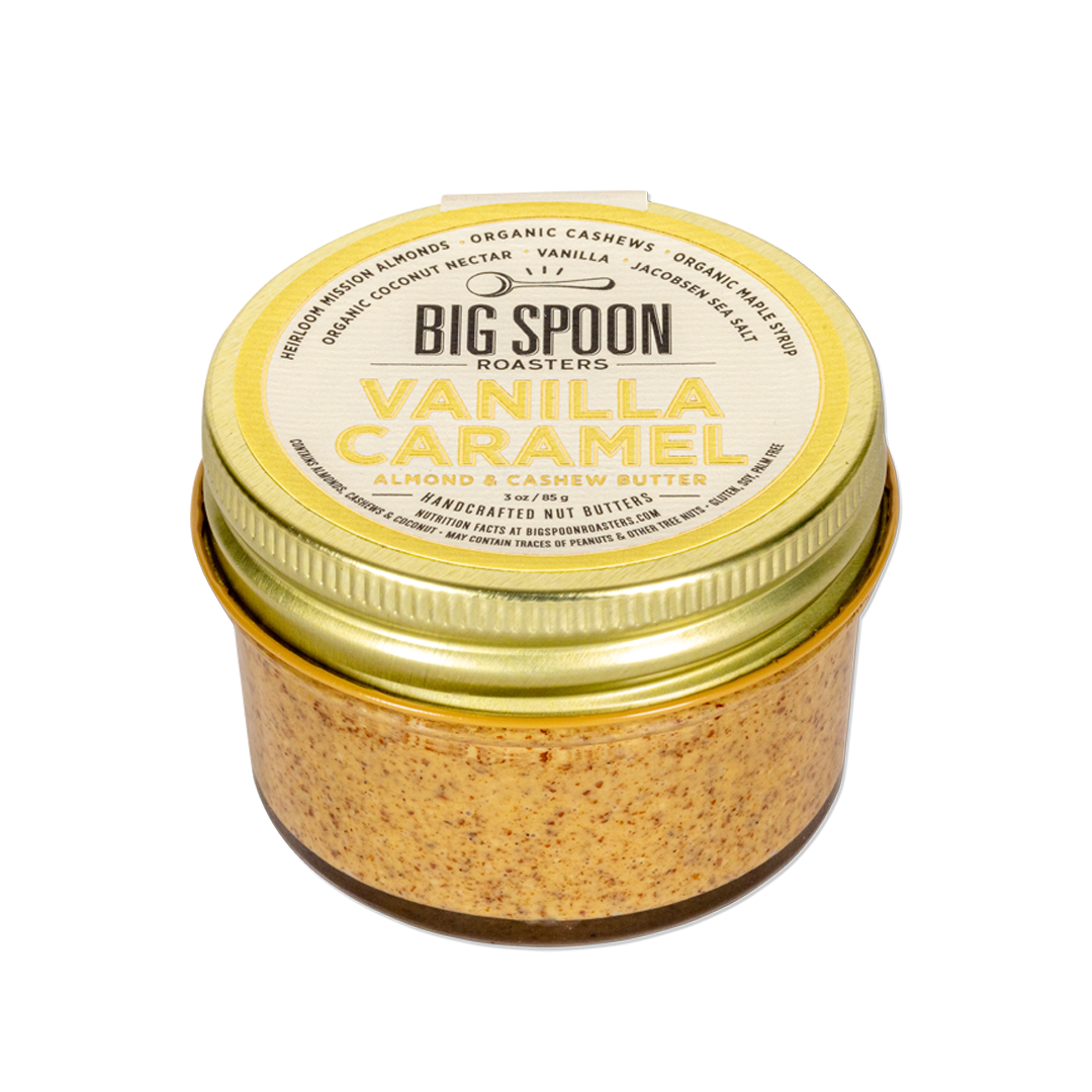 Big Spoon Roasters Handcrafted Mini Nut Butter – 3 oz TSA-Friendly Jar