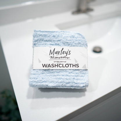 Washcloths: Cotton Chenille: Natural