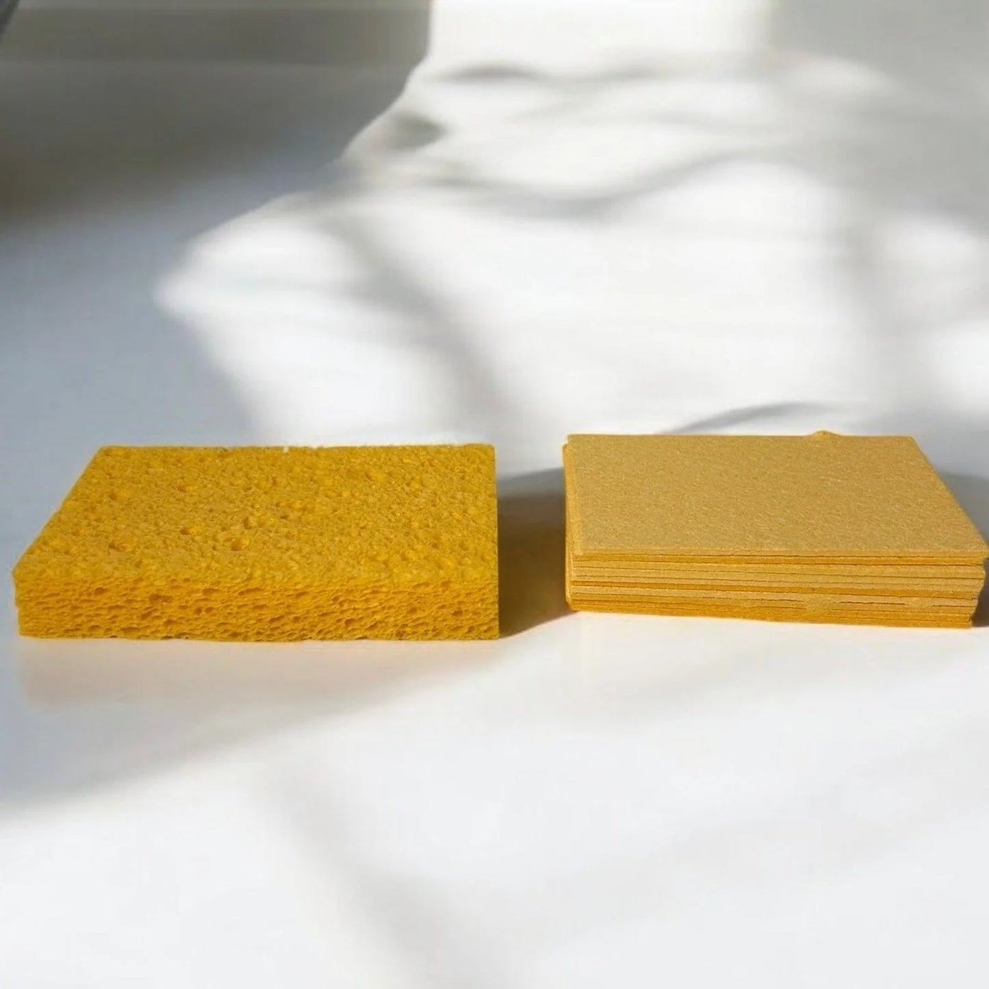 Bamboo Switch Compostable Cellulose Sponge – biodegradable, plastic-free, and durable for up to 6 months. Perfect for dishes, counters, and more. Available in multiple colors.