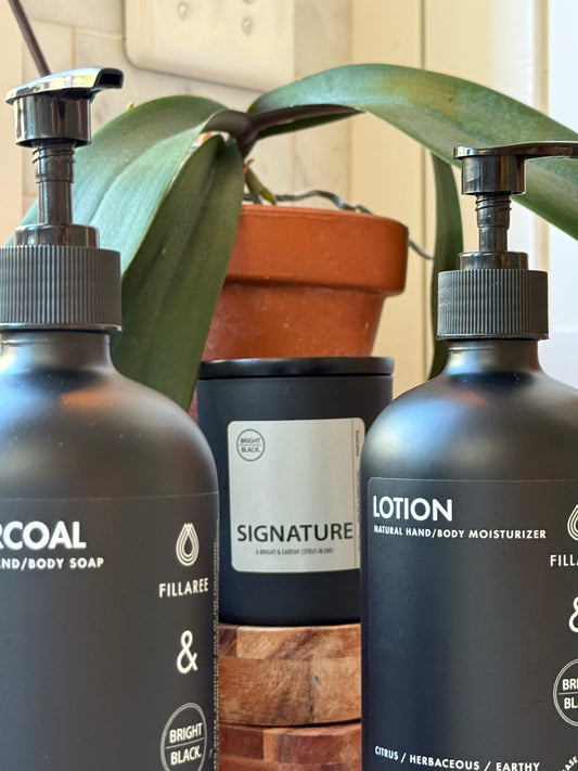 Charcoal Signature Trio - Soap /Lotion/Candle