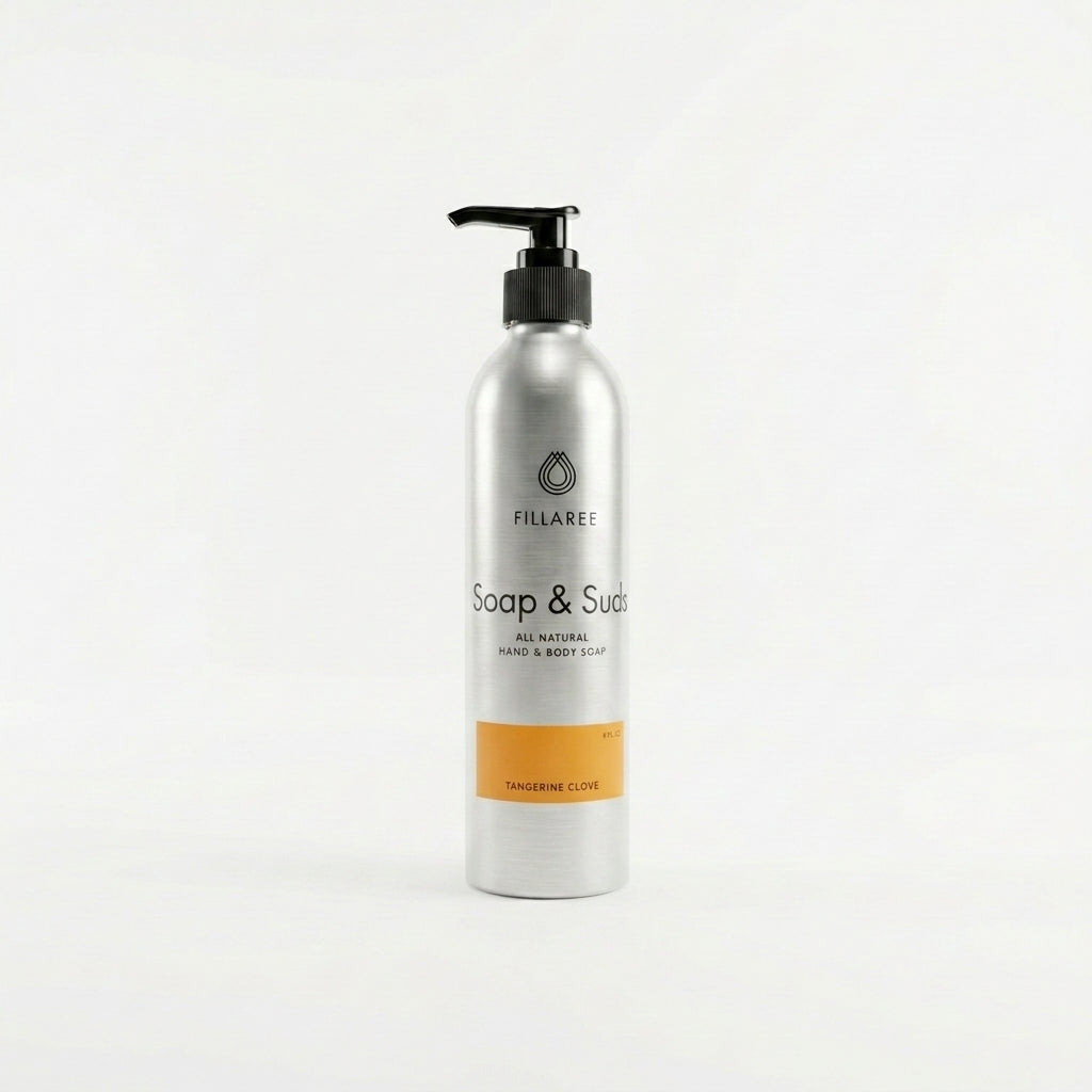 Soap & Suds – 8 oz Refillable Bottle