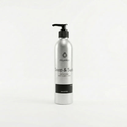 Soap & Suds – 8 oz Refillable Bottle