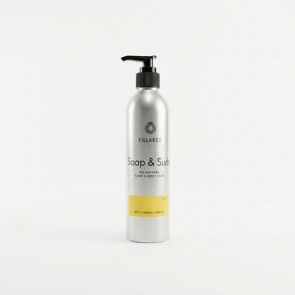Soap & Suds – 8 oz Refillable Bottle