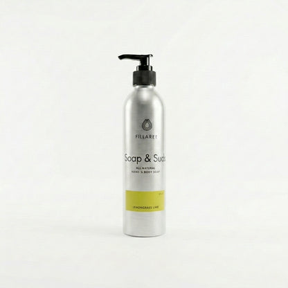 Soap & Suds – 8 oz Refillable Bottle