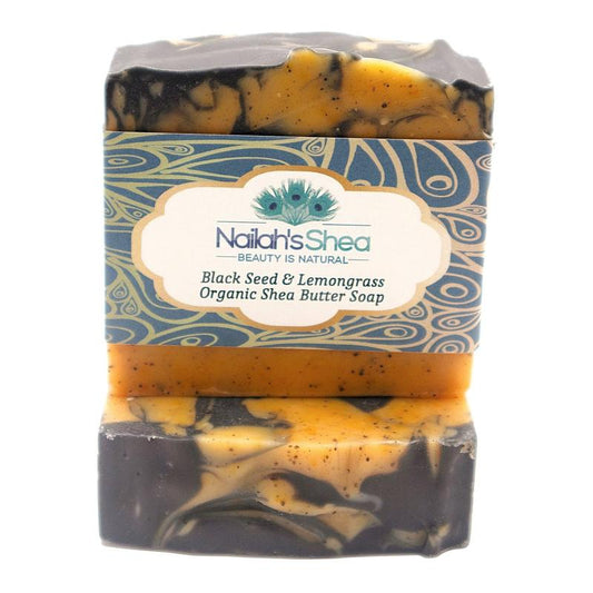 Black seed and Lemongrass Bar Soap - Nailah's Shea